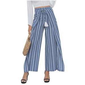 Striped Wide Leg Pants never worn